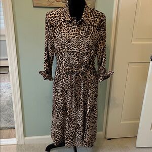 Calvin Klein Leopard Print Women's Dress